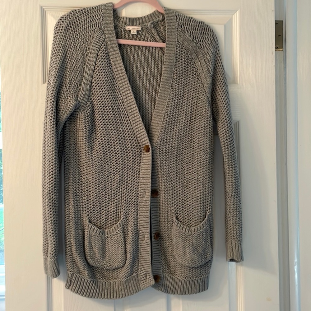 Gap grey cardigan size small